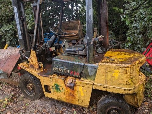 Hyster h 2.5 xl 1991 c177 Diesel Forklift Spares Or Repairs  Good Engine