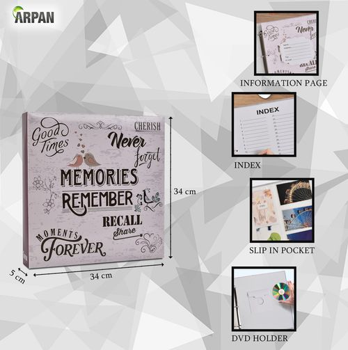 Large Photo Album Slip In Pockets 3-Ring Binder Holds 6x4" / 15*10cm 500 Photos — image 6
