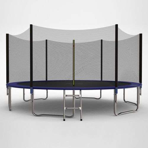 GALACTICA Trampoline Set 14FT Round Outdoor Safety Net Enclosure Ladder