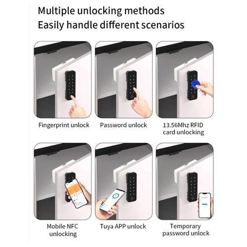 Tuya Bluetooth  Wood Cabinet Fingerprint Electronic Lock App Remote Control5371 — image 7