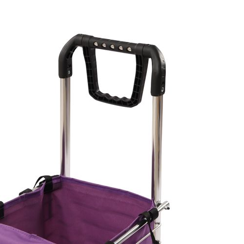 Folding Shopping Trolley Cart with Wheels 88LBS Capacity Foldable Basket UK — image 20
