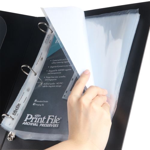 Photo Album Ring Binder For Negative Roll Films Sheet Storage Print File Page — image 3