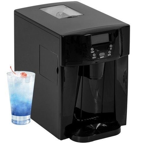 HOMCOM Ice Making Machine, Water Dispenser for 9 Ice Cubes in 6-10 Mins