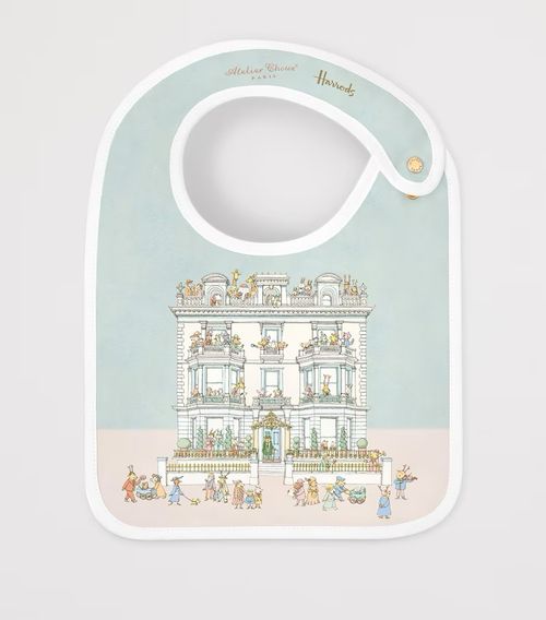 ATELIER CHOUX Harrods Cotton Townhouse Blanket, Bib and Bag Baby Gift Set - NEW  — image 11