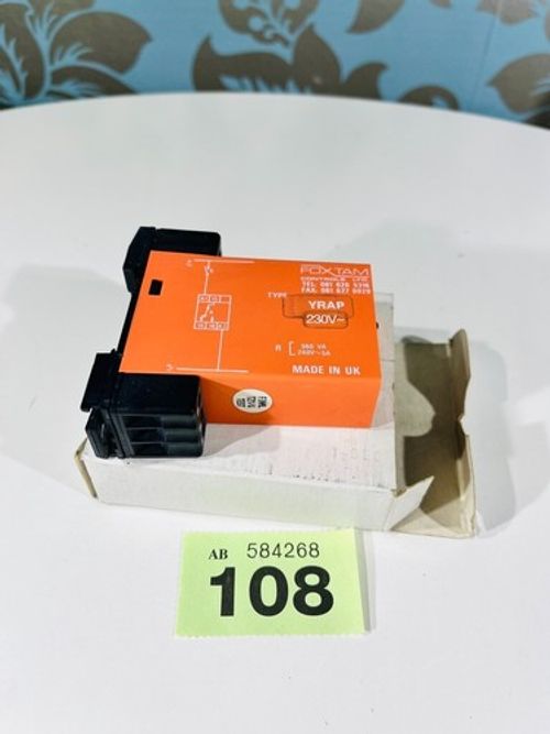 FOXTAM CONTROLS YRAP 230V 1S BROWN OUT TIME DELAY RELAY