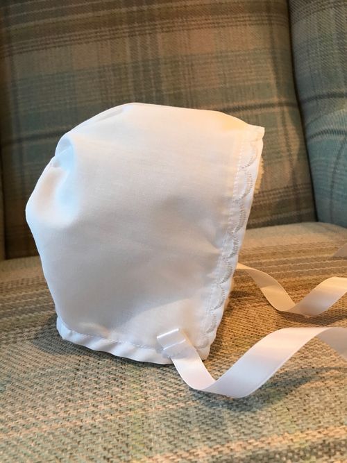 BOYS CHRISTENING ROMPER SUIT AND BAPTISM BONNET - PERSONALISED - BABY CLOTHES — image 10