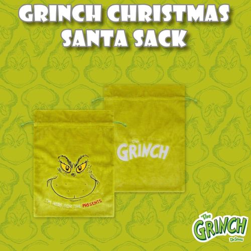 Grinch Christmas Stocking– Christmas Santa Sack - Large Festive Gift Bag 70x50cm — image 3