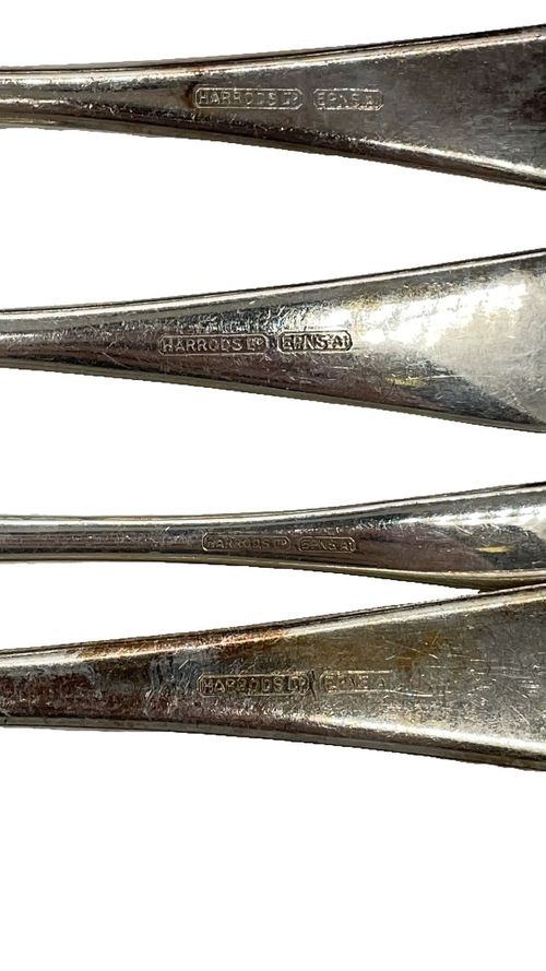 Harrods Silver Plate Cutlery Canteen Multi Set Vintage EPNS Flatware Wooden Box — image 5