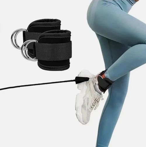 Ankle Straps for Cable Machines Gym Cuff Attachment Leg Kickback Workout UK — image 6