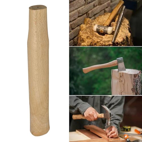 Wooden Club Lump Hammer Replacement Handle 10" Spare Solid Wood Shaft — image 5