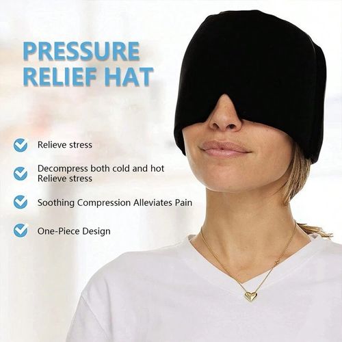 Migraine Relief Ice Cap Tension Heat Cold Therapy Mask Reusable Headache Ice Hat — image 16