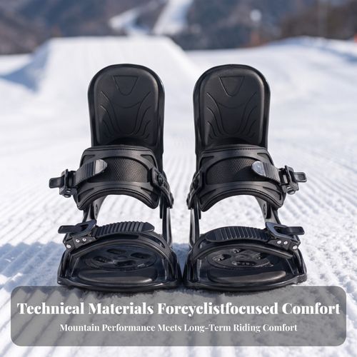 Snowboard Bindings with Padded Straps Reinforced Toe Straps Stable for Riders — image 3