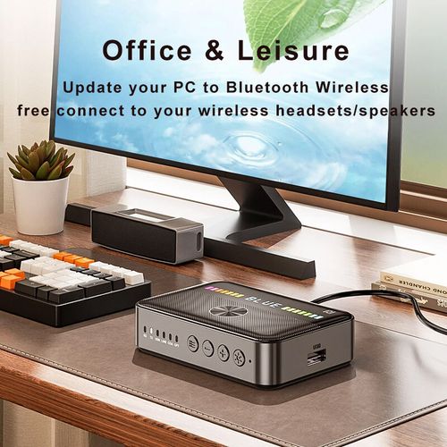 USB NFC Bluetooth Receiver Transmitter Digital To Analog 3.5mm RCA Audio Adapter — image 13