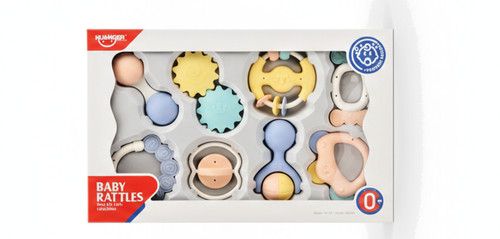 Baby Teether l Baby Rattle (BAP Free) | Gift for newborn | 8 Pcs gift