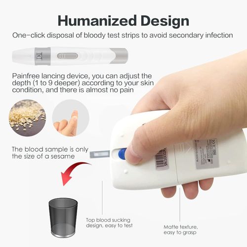 sinocare Diabetes Testing Kit/Blood Sugar Monitor Safe-Accu2 /Blood Glucose...  — image 5