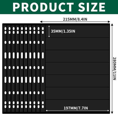 10 Black Sheets 20 Pages Stamp Album Pages 7 Pockets Each for Standard Binder 8. — image 5