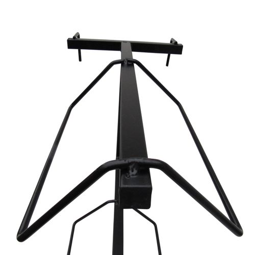 Hanging Double Saddle Rack (Hook Over  Two Tier Stand Horse Portable Black) — image 7