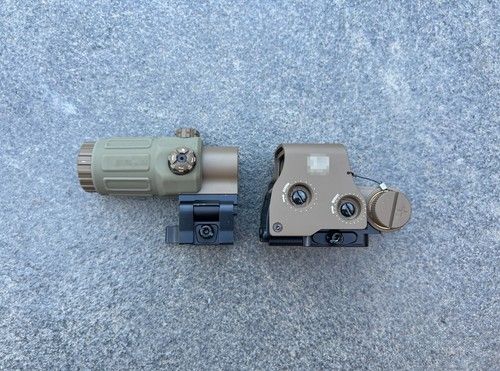 Eotech Style EXPS 558 Holographic Red Dot Sight + G33 3x Magnifier Airsoft 