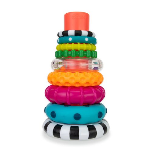Sassy Stacks Of Circles Classic Stacking Baby Toddler Preschool Toy 6m+ NEW — image 1
