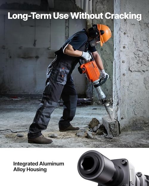 65 J Demolition Hammer 2400RPM Concrete Breaker Impact Force Jack Hammer — image 9
