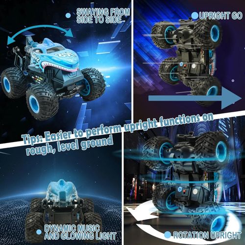 Remote Control Cars Toy Shark RC Monster Truck Toy Vehicle Electric Off Road Car — image 2