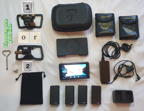 DJI CrystalSky CS550 5.5 1000-Nit Drone Monitor 5x WB37 Batteries Mavic Mount — image 1