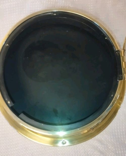 1968  MILITARY ISSUE 8" Brass  Bulkhead Clock, Smith Astral,  wall clock — image 5