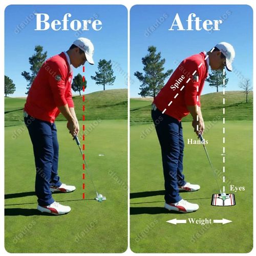 Golf Putting Alignment Mirror Practice Swing Training Aid Trainer Eye Line Tool — image 5