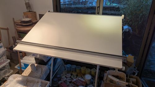 Drawing Board and Stand Width 127cm Height 93 cm — image 3