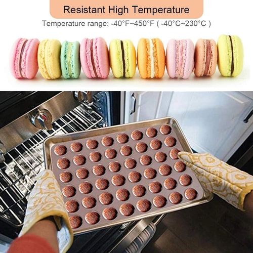48 Cavities Baking Silicone Macaroon Macaron Sheet Mat Tray Non Stick Mould — image 4