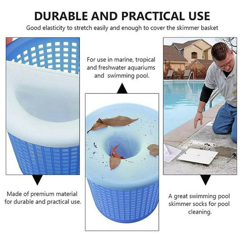5pcs Durable Elastic Pool Filter Saver Sock Net Skimmer Socks for Filters Basket — image 4