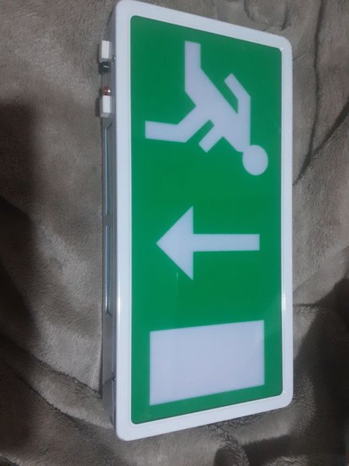 2024 PDLEDEXIT LED Exit Sign + 3 Extra Legends Bagged New Box Damage — image 3