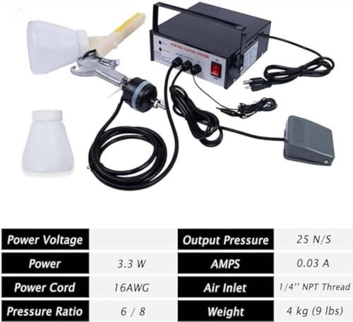 Portable Powder Coating System Paint Gun Electrostatic DIY Spraying Machine New — image 3