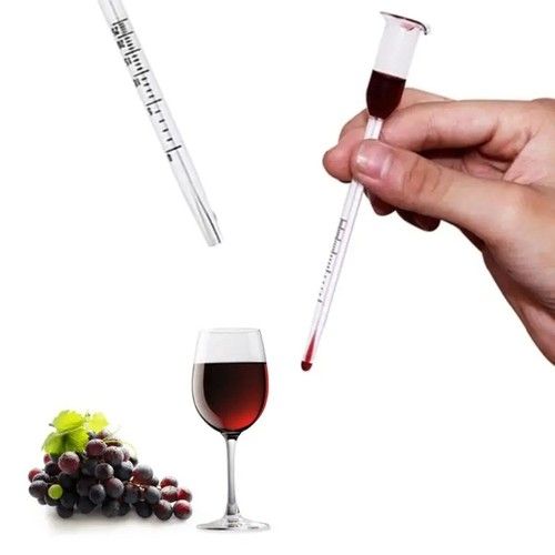 Wine Alcohol Vinometer Wine Beer Liquor Spirit Alcoholmeter Tester 0-25degrees