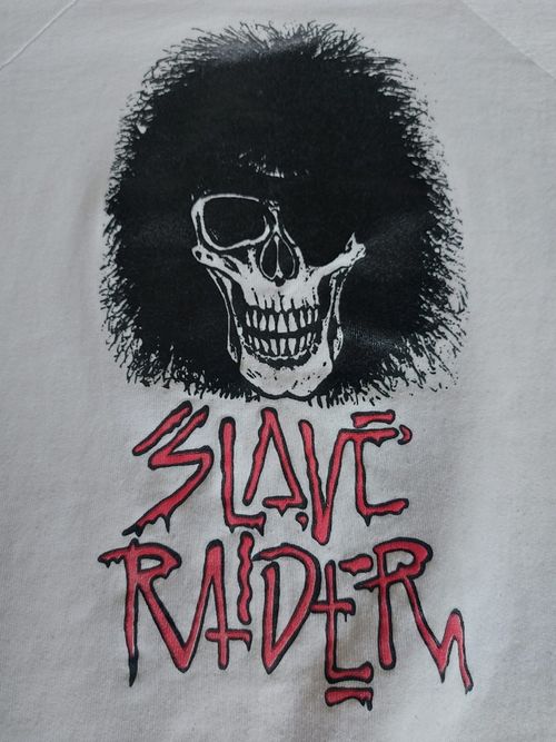 Rare Vintage 1980s Slave Raider Graphic Print  Long Sleeve Sweatshirt. XL. — image 1