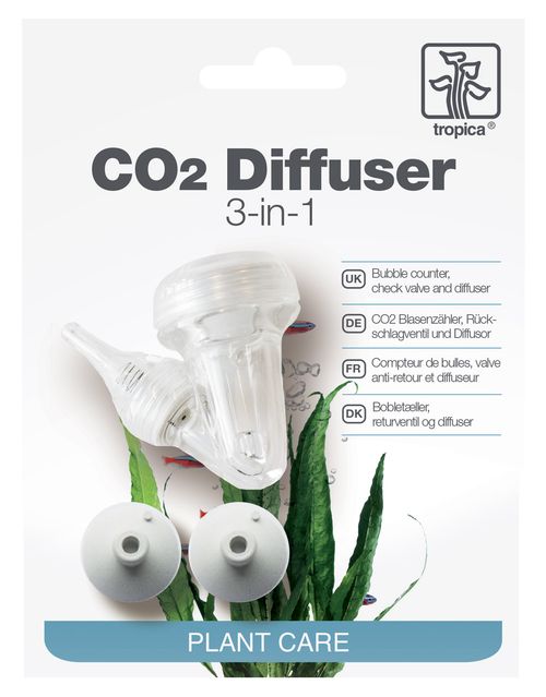 Tropica 3 in 1 CO2 Diffuser - Bubble Counter Return Check Valve Ceramic Diffuser — image 1