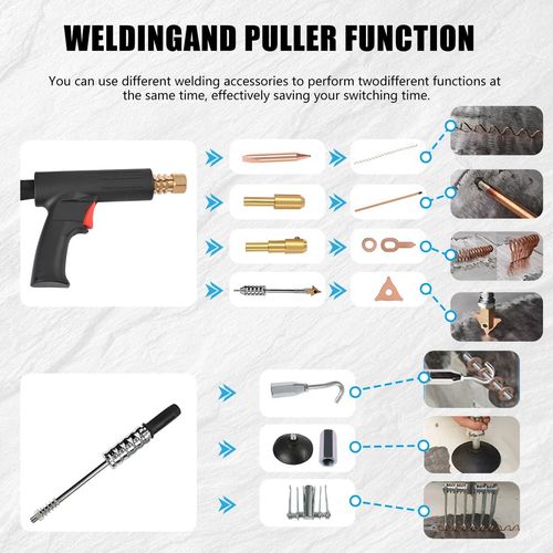 Car Body Dent Repair Tool 3KW 3500A Panel Dent Puller Spot Welder Stud Welder ~ — image 8
