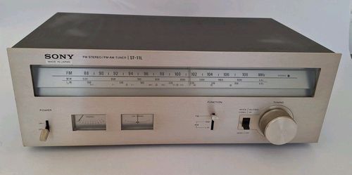 ​Vintage Sony TA-11 Stereo Amplifier & ST-11L Tuner Stack. Silver Face VU Meters — image 10