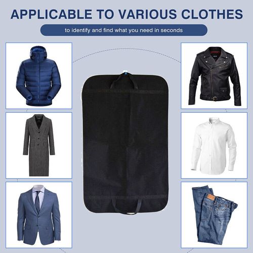 2 Travel Garment Carrier Bag Suit Coat Clothes Dress Cover Protector Storage Bag — image 6