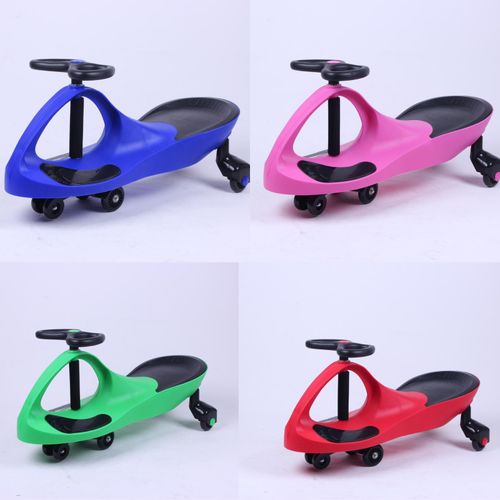 Kids Swing Car Wiggle Scooter Ride On Toy Gyro Twist Go Swivel Green Gift HYLT — image 1