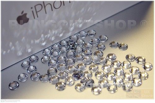 5000/10000 RESIN FLAT BACK RHINESTONES DIAMANTE CLEAR NAIL ART CRAFT GEMS 2-6mm