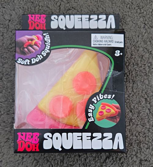 Nee Doh Squeezzza Soft Doh Tactile Squeeze Toy Age 3+ Yellow/Pink