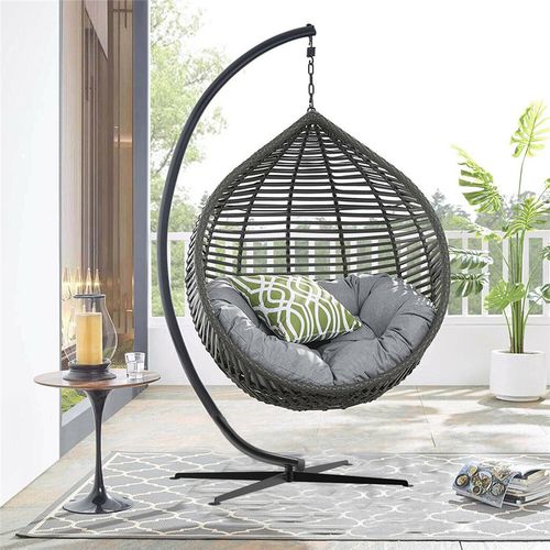 Large Rattan Hanging Egg Chair Frame Swing Egg Chair Frame Pole Stand Frame Only — image 3