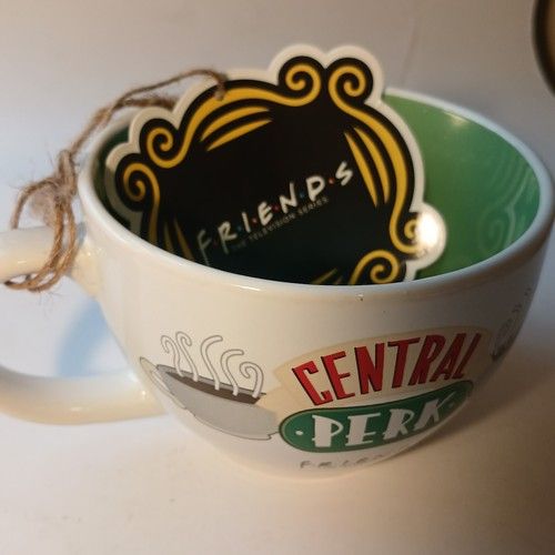 Friends Central Perk Large Cappuccino Mug Official Warner Bros NEW Tagged