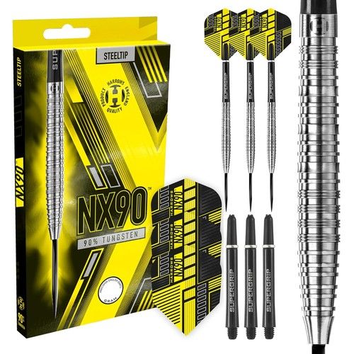 Harrows NX90 Tapered 90% Tungsten Steel Tip Darts Set, Professional Darts