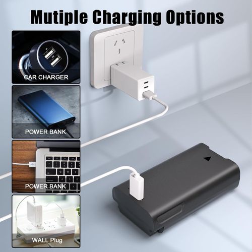 7000mAh Battery for Eufy E340 C31 Doorbell - USB-C Fast Charging Quick Release — image 3