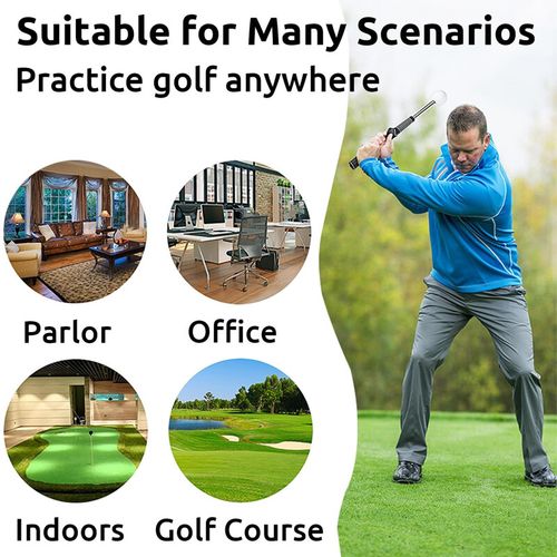 Retractable Golf Training Aid Practical Golf Swing Tempo Trainer — image 5