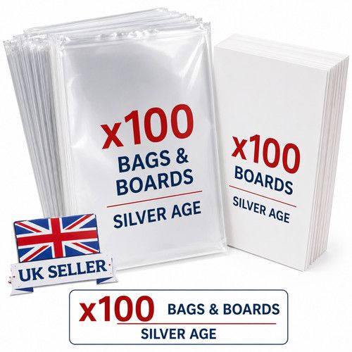 Silver Age Comic Bags & Boards Acid Free Storage Protection 50 100 Resealable