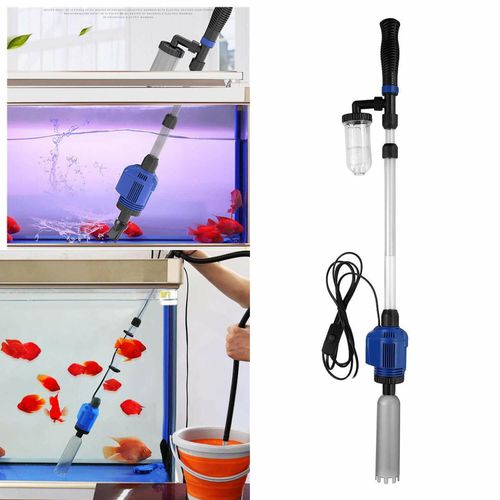 Electric Gravel Vacuum Cleaner Pump Aquarium Fish Tank Water Change Siphon — image 2