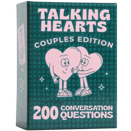 Talking Game Conversation Hearts Couple Date for Cards Nights Adventures Card